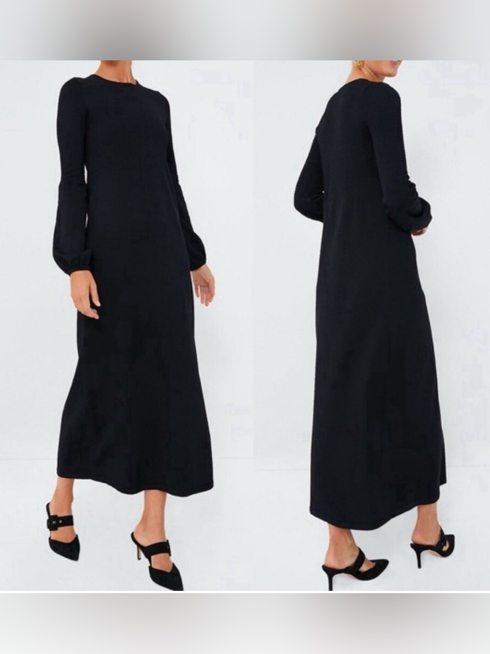 Tuckernuck Pomander Place Double Knit Lennox Dress Classic Black XXXL 3X